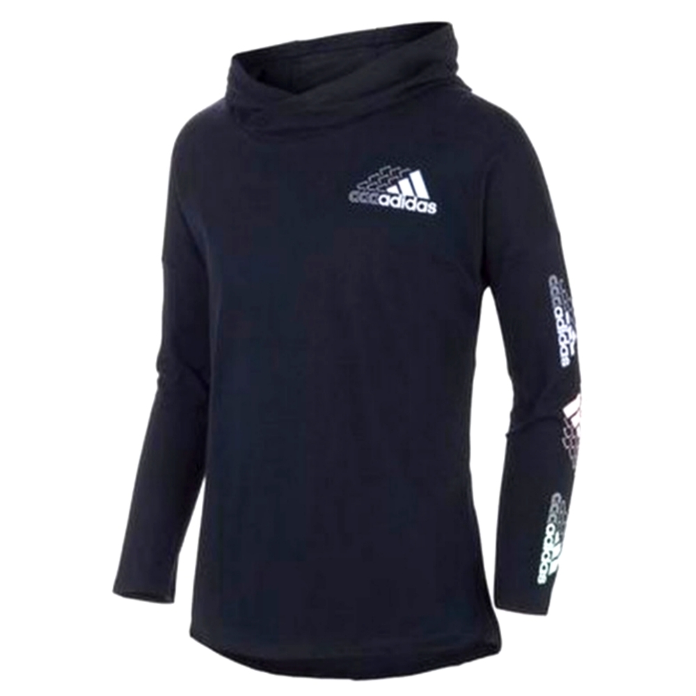 New ADIDAS Cotton hoodie long-sleeve T-Shirt features an abstract heart